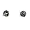 Boucles d'oreilles noeud boule métal Ø0,9cm (3 modèles)