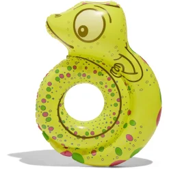 Bouée caméléon vert et rose 105x80cm