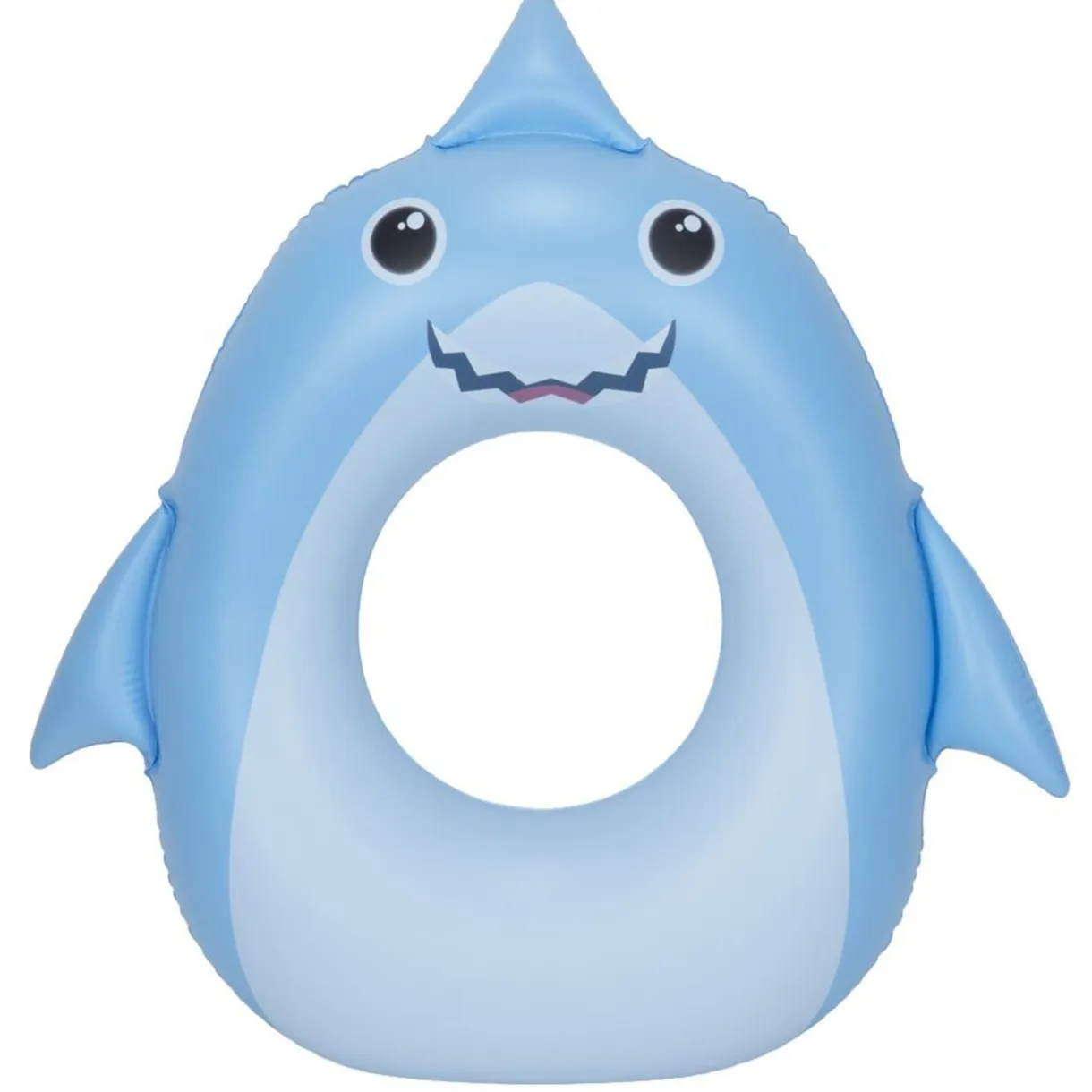 Bouée gonfable requin Squichy plastique bleu Ø60cm < Gifi Outlet