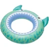 Bouée gonflable enfant requin bleu et vert Ø60cm < Gifi New