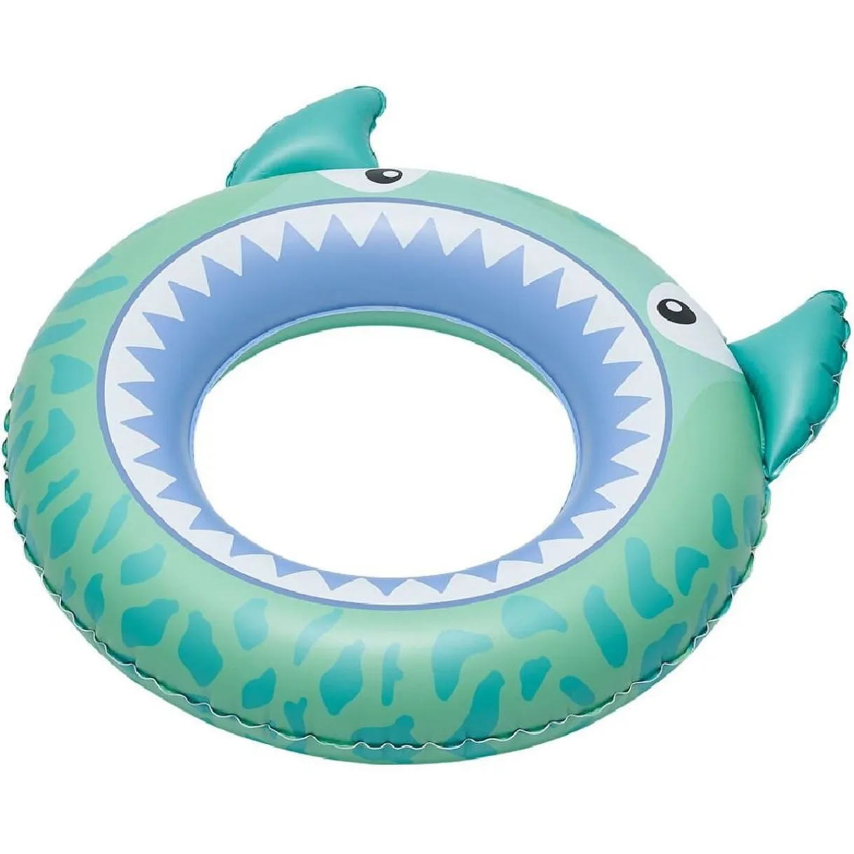 Bouée gonflable enfant requin bleu et vert Ø60cm < Gifi New