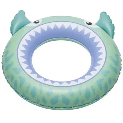 Bouée gonflable enfant requin bleu et vert Ø60cm < Gifi New