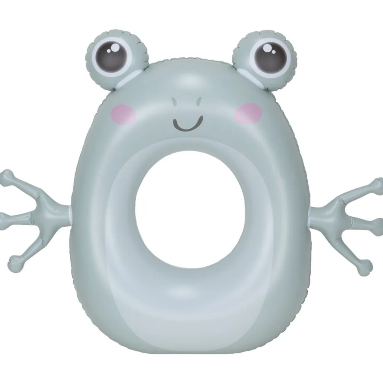 Bouée gonflable grenouille Squichy plastique vert 82x100cm < Gifi
