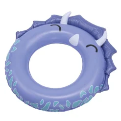 Bouée ronde petit monstre plastique bleu Ø60cm