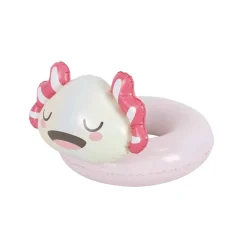 Bouée ronde tête de axolotl en plastique blanc Ø60cm