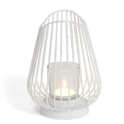 Bougeoir blanc Ø12xH17,5cm < Gifi Clearance