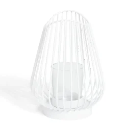 Bougeoir blanc Ø12xH17,5cm < Gifi Clearance