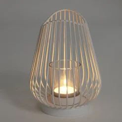 Bougeoir blanc Ø12xH17,5cm < Gifi Clearance