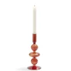 Bougeoir chandelier verre ambre Ø8,7xH21,5cm < Gifi Online