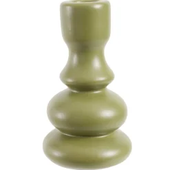 Bougeoir en céramique Ø7,5xH12,5cm (3 modèles)