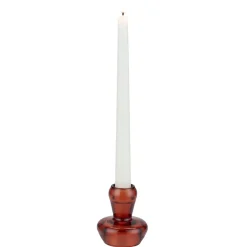 Bougeoir forme champignon verre Ø6XH7 cm (3 modèles rouge/vert/jaune) < Gifi Clearance
