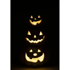 Bougeoir LED citrouille Halloween plâtre à peindre mini peinture 3ml x8 (2 modèles)