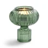 Bougeoir verre vert Ø7,5xH9cm < Gifi Best