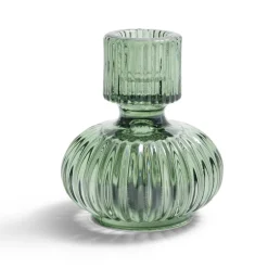 Bougeoir verre vert Ø7,5xH9cm < Gifi Best