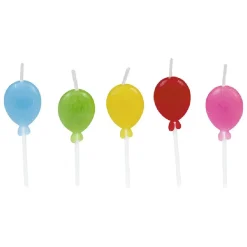 Bougie anniversaire ballon x 5