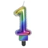 Bougie anniversaire chiffre 1 iridescent < Gifi Hot