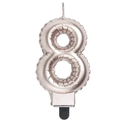 Bougie anniversaire chiffre 8 rose gold < Gifi Hot