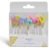 Bougie anniversaire lettres Happy Birthday multicolore et doré < Gifi Discount