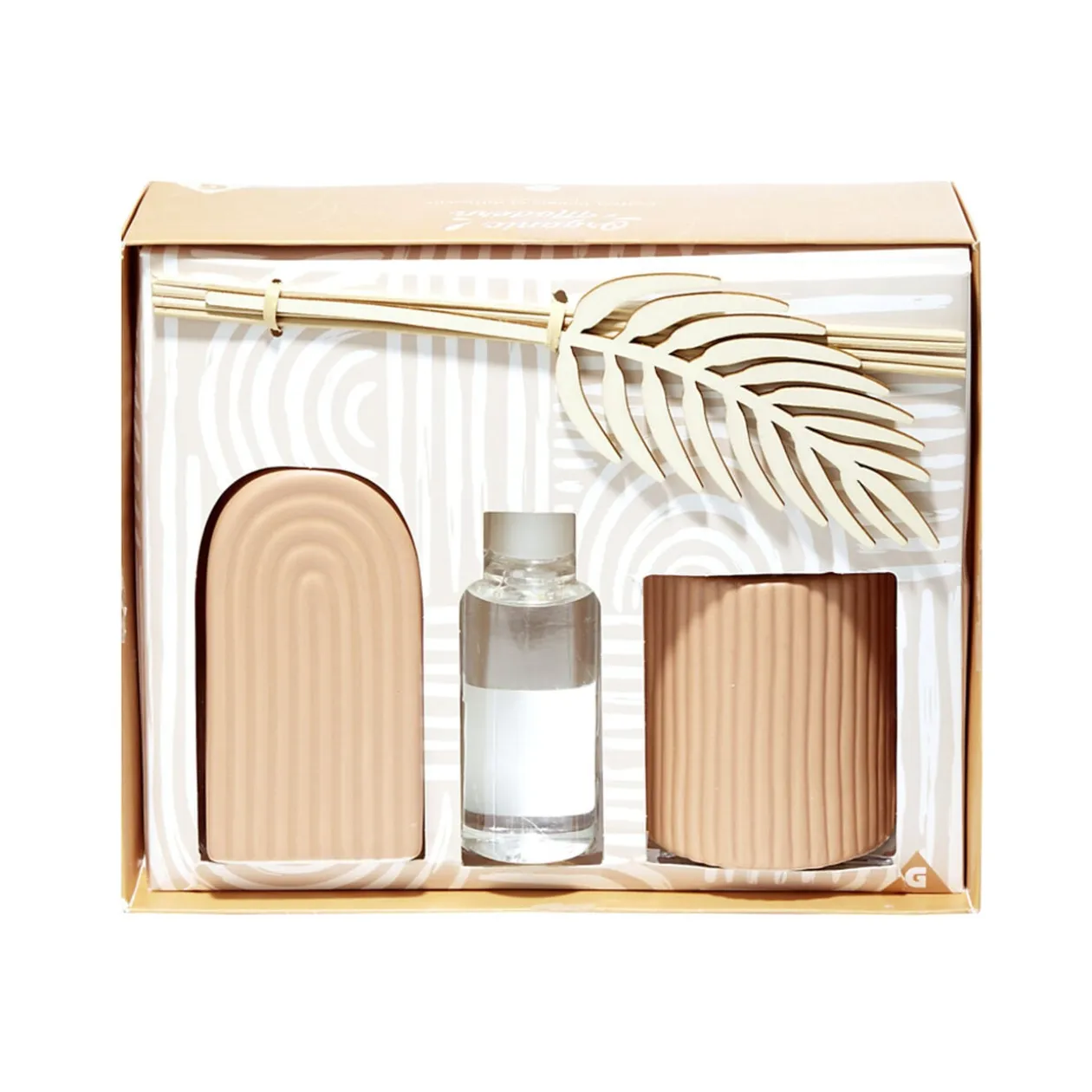 Bougie avec diffuseur en céramique 100ml - 3 modèles