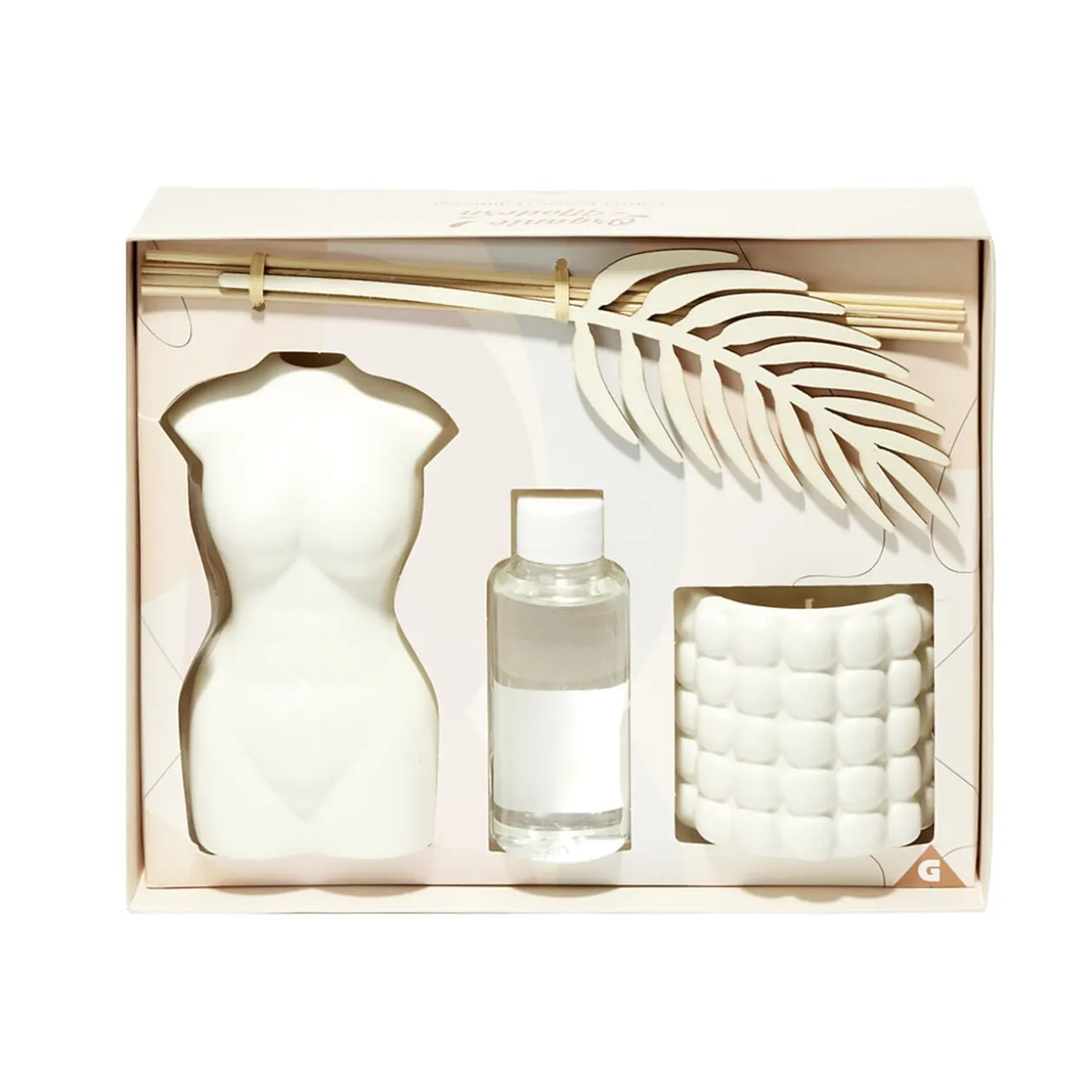 Bougie avec diffuseur en céramique 100ml - 3 modèles