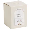 Bougie blanc ivoire dans verre senteur vanille Ø7xH8cm