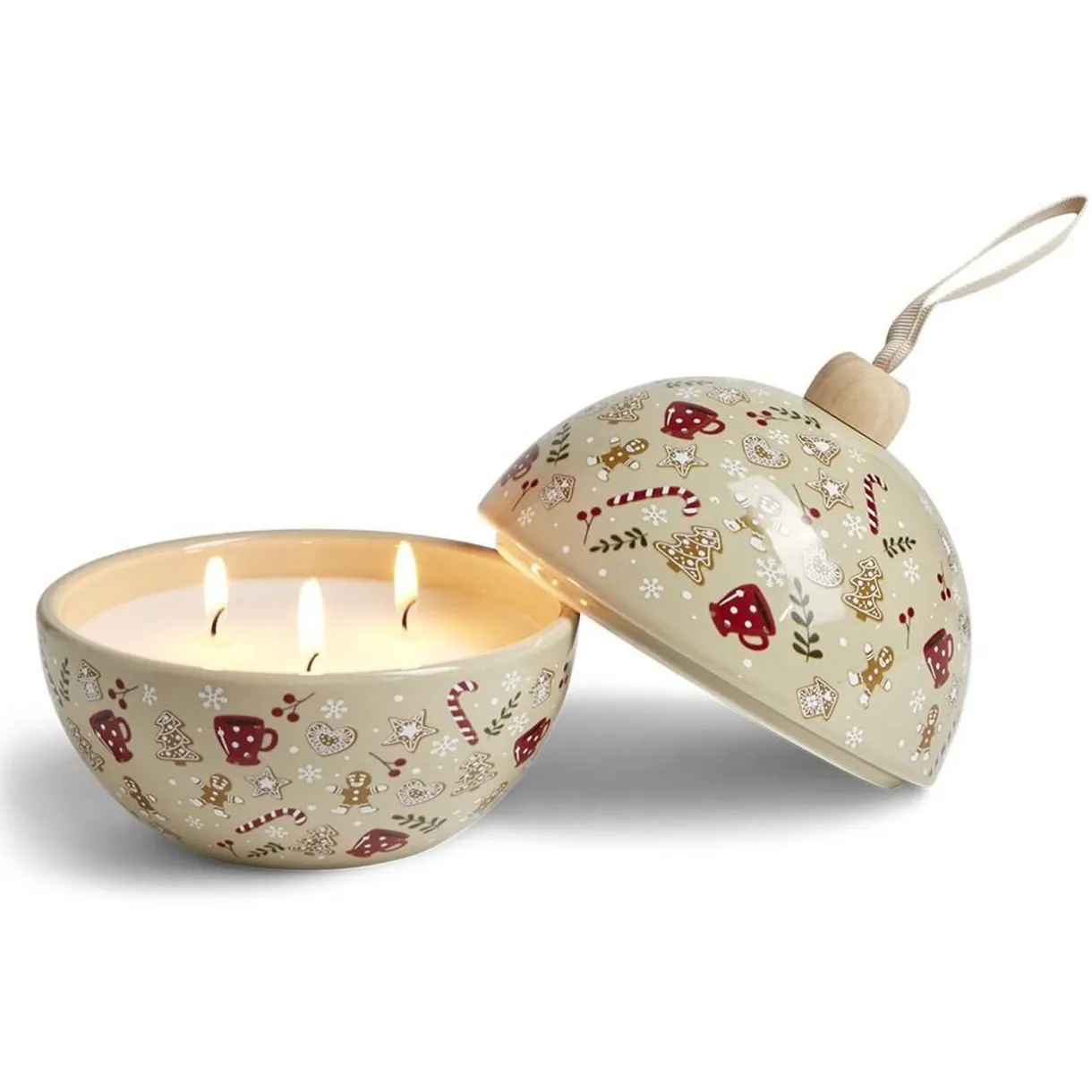 Bougie bonbonnière de Noël senteur vanille < Gifi Discount