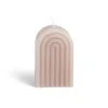 Bougie Bridge marron foncé 6x4xH9cm < Gifi New