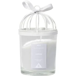 Bougie cage à oiseau grise senteur coton 36H < Gifi Hot