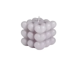 Bougie carrée à bulles 5,5x5,5xH5,5cm < Gifi Hot