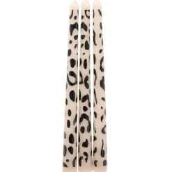 Bougie chandelle cire motif pelage animal Ø2xH25cm (2 modèles léopard ou zèbre) < Gifi Discount