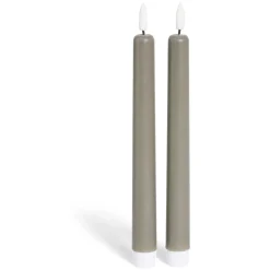 Bougie chandelle LED grise x2 < Gifi Best