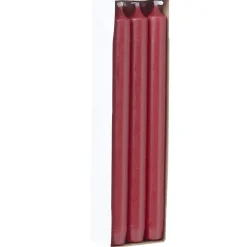Bougie chandelle rouge Ø2xH25 cm x6 < Gifi New