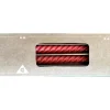 Bougie chandelle torsadée rouge x4 H25cm