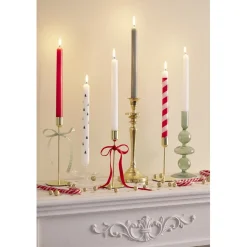 Bougie chandelle x3 motif Noël Ø3xH25,5cm (2 modèles)