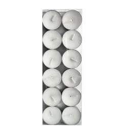 Bougie chauffe-plat blanche Ø3,5cm (lot de 12)