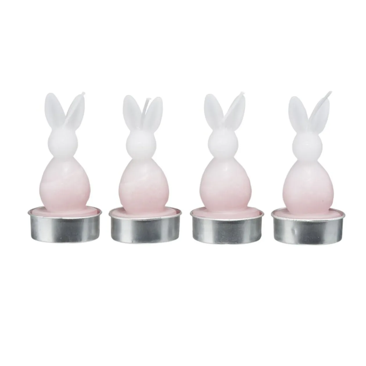 Bougie chauffe plat forme lapin Ø4xH8,5cm (4 modèles)