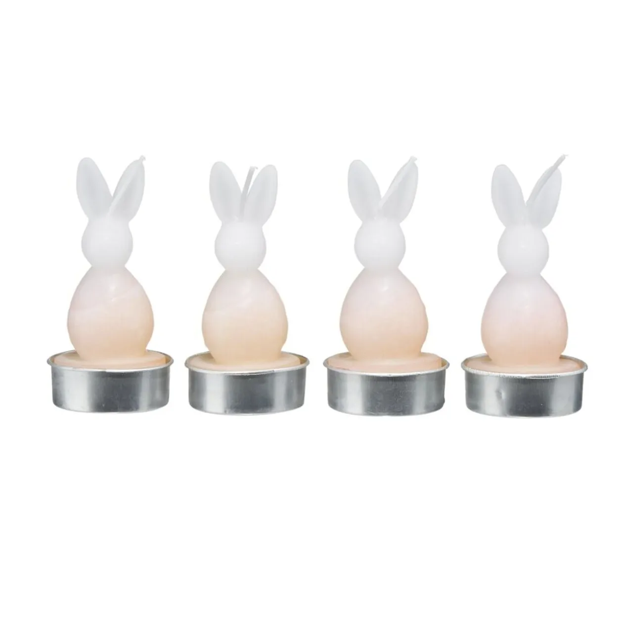 Bougie chauffe plat forme lapin Ø4xH8,5cm (4 modèles)