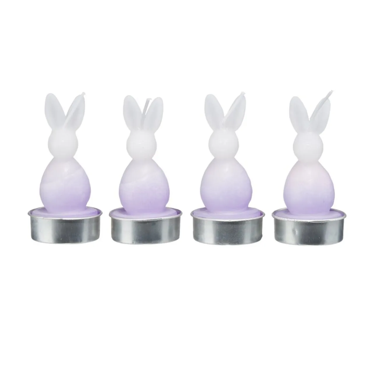 Bougie chauffe plat forme lapin Ø4xH8,5cm (4 modèles)