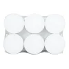 Bougie chauffe-plat 9H x6 ronde blanche
