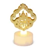 Bougie chauffe-plat LED avec décor arabesque ajouré doré Ø3xH8cm < Gifi Clearance