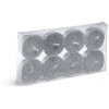 Bougie chauffe-plat paillette argentée x8 < Gifi