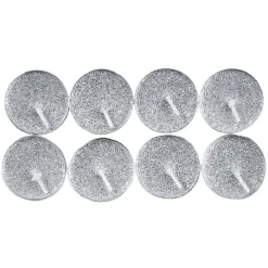 Bougie chauffe-plat paillette argentée x8 < Gifi