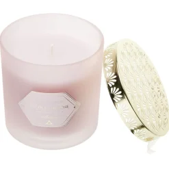 Bougie chic top métal rose Ø10 cm < Gifi Hot