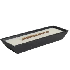 Bougie cire en céramique noir effet flamme cheminée 30,5x10,5xH4,5cm < Gifi Hot