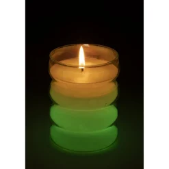 Bougie cire et LED couleurs changeantes 30H < Gifi New