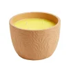 Bougie citronnelle dans pot terre cuite motif fleur Ø20xH14cm