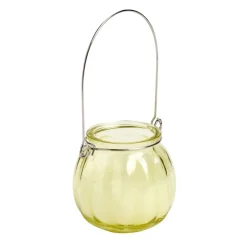 Bougie citronnelle dans verre à suspendre Ø8x7cm (3 modèles)