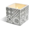 Bougie citronnelle pot ciment carré motifs carreaux gris 11x11x11cm < Gifi Outlet