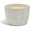 Bougie citronnelle pot ciment grain de riz Ø20xH14cm < Gifi