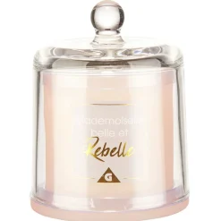 Bougie cloche message senteur Vanille rose